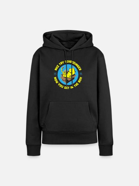 Physik Phyiker Quantenphysik - Frauen Premium Bio Hoodie - Schwarz