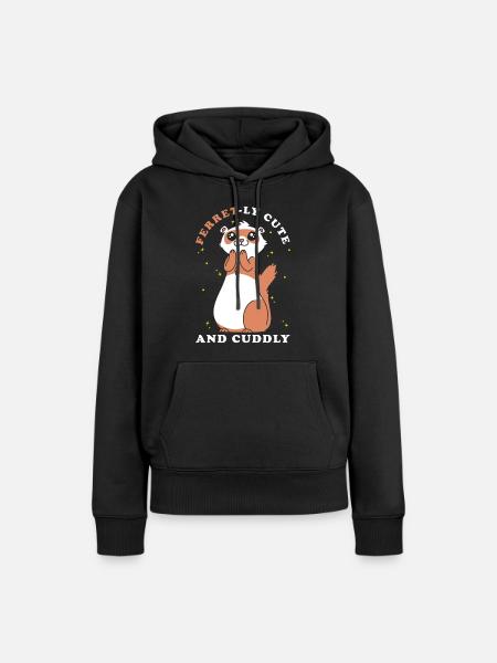 Frettchen Geschenk für Frettchen Besitzer - Frauen Premium Bio Hoodie - Schwarz