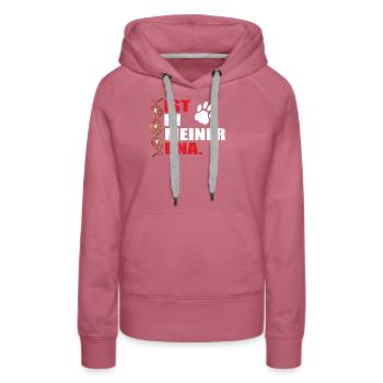 Hund Boxer Hundebesitzer Geschenkidee - Frauen Premium Bio Hoodie - Malve - Vorne - Isabella (175cm)