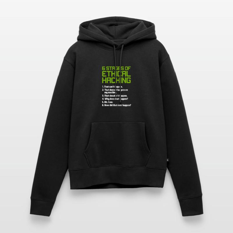 Hacker Coder Computer Hacking Cadeau Sweat à capuche Premium bio Femme