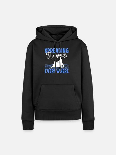 Mantarochen Verbreiten Flappiness Mantarochen - Frauen Premium Bio Hoodie - Schwarz