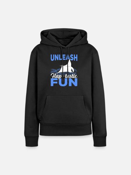 Mantarochen Klappe - Tastischer Spaß Mantarochen - Frauen Premium Bio Hoodie - Schwarz