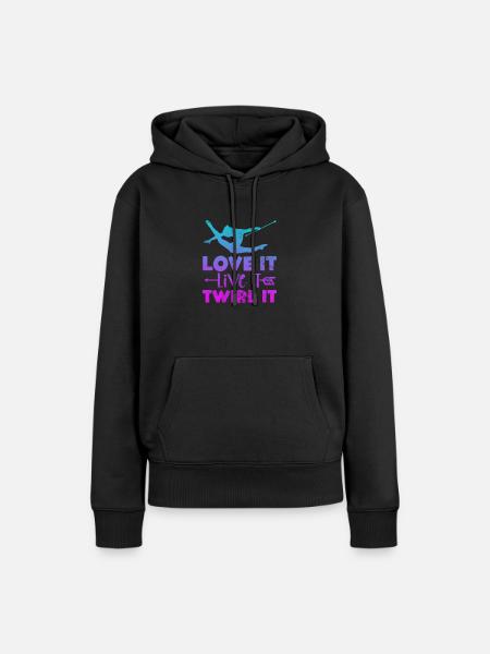 Baton Twirling - Frauen Premium Bio Hoodie - Schwarz