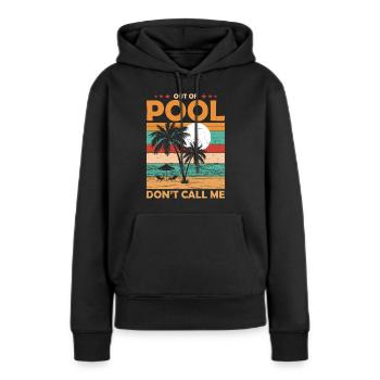 Sauveteurs, sauveteurs, pensions - Sweat à capuche Premium bio Femme - noir - Devant - Julia (174cm)
