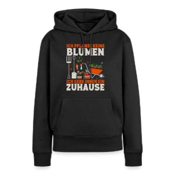 Schrebergarten Gartenbau Gartenliebhaber Gärtnerin - Frauen Premium Bio Hoodie - Schwarz - Vorne - Julia (174cm)
