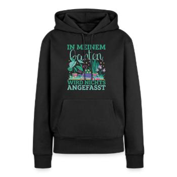 Gartenarbeit Schrebergarten Landschaftsgärtner - Frauen Premium Bio Hoodie - Schwarz - Vorne - Julia (174cm)