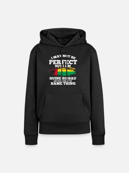 Guinea Bissau - Frauen Premium Bio Hoodie - Schwarz