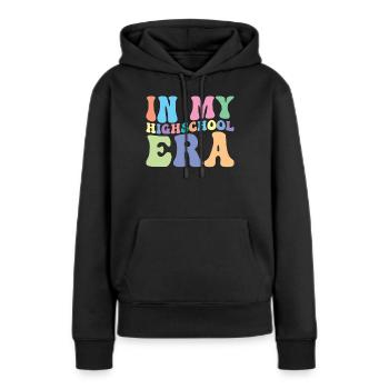 Gymnasium Retro Groovy Student - Frauen Premium Bio Hoodie - Schwarz - Vorne - Julia (174cm)