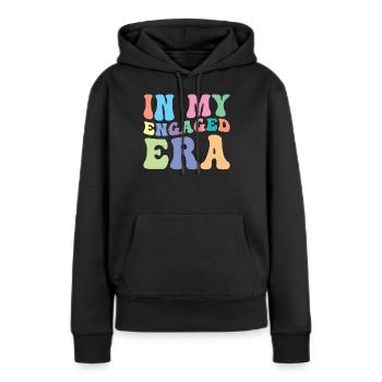 Verlobung Retro Groovy Verlobte - Frauen Premium Bio Hoodie - Schwarz - Vorne - Julia (174cm)