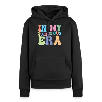 Merveilleux, fabuleux, phase de bien-être, bonne humeur - Sweat à capuche Premium bio Femme - noir - Devant - Julia (174cm)