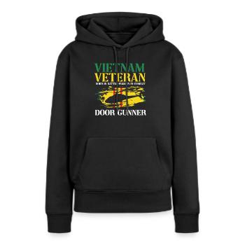 Us Army Vietnam Veteran - Frauen Premium Bio Hoodie - Schwarz - Vorne - Julia (174cm)