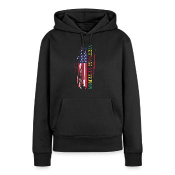 Us Army Vietnam Veteran - Frauen Premium Bio Hoodie - Schwarz - Vorne - Julia (174cm)