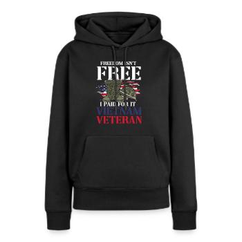 Us Army Vietnam Veteran - Frauen Premium Bio Hoodie - Schwarz - Vorne - Julia (174cm)