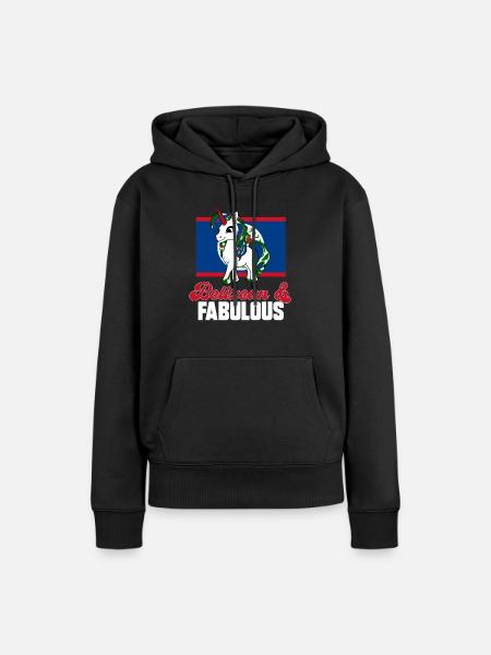 Belize Flagge Belizer - Frauen Premium Bio Hoodie - Schwarz