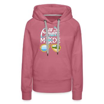 Cruise Cruise Ship Gift - Women’s Premium Organic Hoodie - mauve - Front - Isabella (175cm)