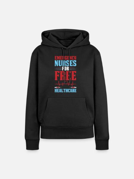 Krankenschwester Gesundheitspflege - Frauen Premium Bio Hoodie - Schwarz