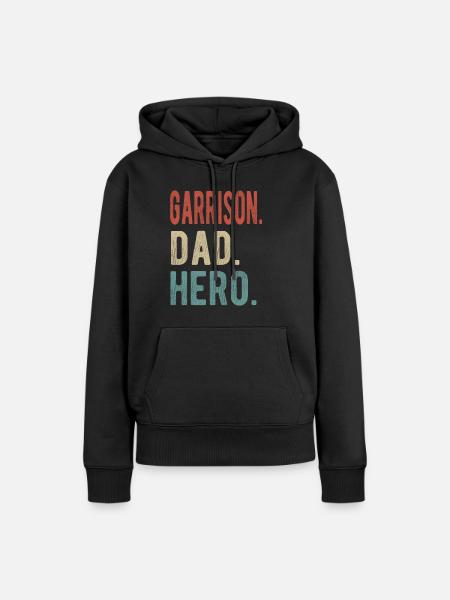 Garnisons-Vater-Held - Frauen Premium Bio Hoodie - Schwarz