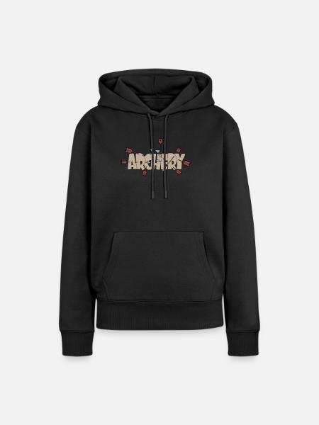 Bogenschießen - Frauen Premium Bio Hoodie - Schwarz