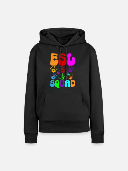 Lehrkraft Englisch Zweitsprache Fremdsprache - Frauen Premium Bio Hoodie - Schwarz