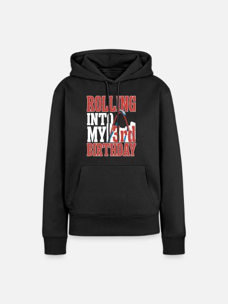 Achterbahn Rollercoaster Freizeitpark - Frauen Premium Bio Hoodie - Schwarz