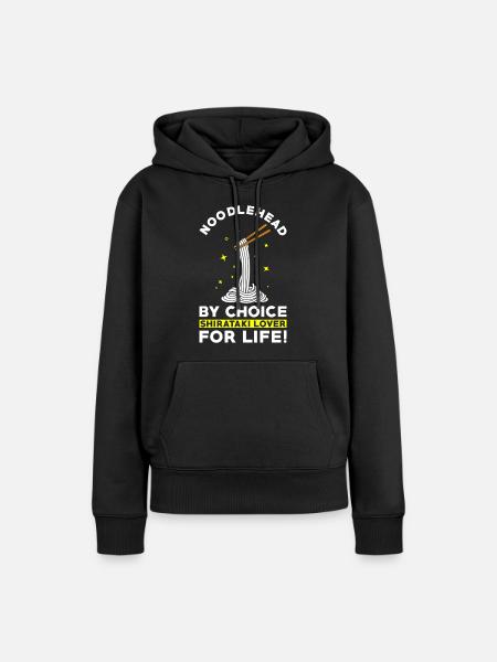 Shiritaki Nudeln - Frauen Premium Bio Hoodie - Schwarz