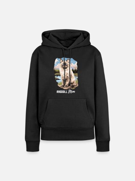 Ragdoll - Frauen Premium Bio Hoodie - Schwarz