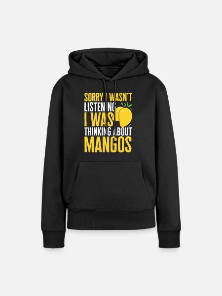 Mango Frucht Mango - Frauen Premium Bio Hoodie - Schwarz