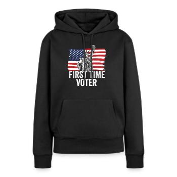 Your Vote Matters First Time Voter Political - Frauen Premium Bio Hoodie - Schwarz - Vorne - Julia (174cm)