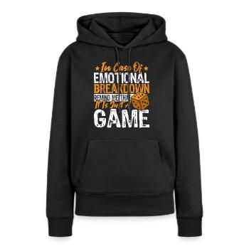 Jeux de société jeu de société cadeau - Sweat à capuche Premium bio Femme - noir - Devant - Julia (174cm)