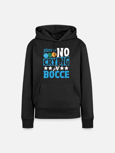 Boccia - Frauen Premium Bio Hoodie - Schwarz