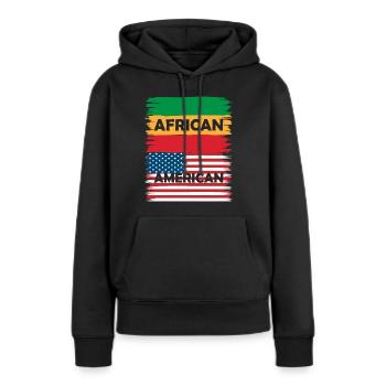 Einheit in Vielfalt Flaggen Motiv Kunst - Frauen Premium Bio Hoodie - Schwarz - Vorne - Julia (174cm)