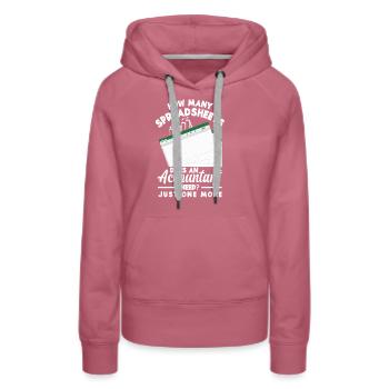 Drôle de cadeau comptable de conseiller fiscal - Sweat à capuche Premium bio Femme - mauve - Devant - Isabella (175cm)