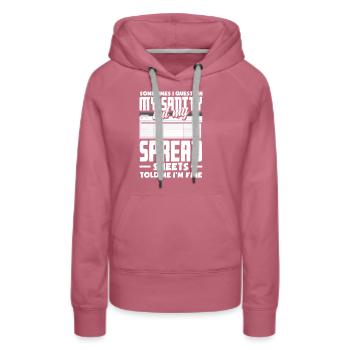 Funny Tax Advisor Accountant Gift - Women’s Premium Organic Hoodie - mauve - Front - Isabella (175cm)