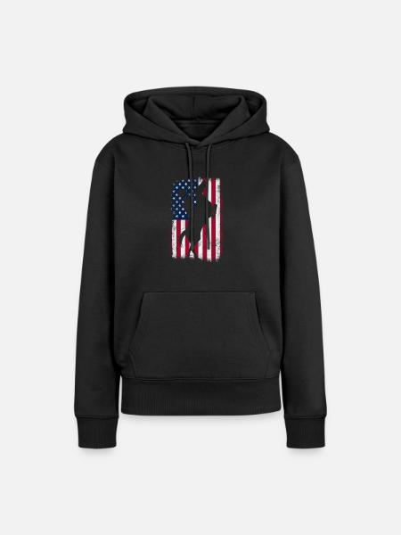 Cowboy - Frauen Premium Bio Hoodie - Schwarz