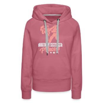 Princesse de Taekwondo - Sweat à capuche Premium bio Femme - mauve - Devant - Isabella (175cm)