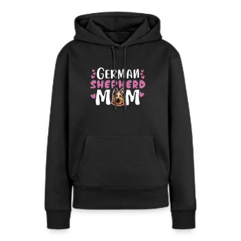 German Shepherd Mom - Women’s Premium Organic Hoodie - black - Front - Julia (174cm)
