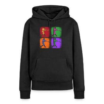Lustiger Baseball - Frauen Premium Bio Hoodie - Schwarz - Vorne - Julia (174cm)