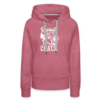 Lustiger Baseball - Frauen Premium Bio Hoodie - Malve - Vorne - Isabella (175cm)