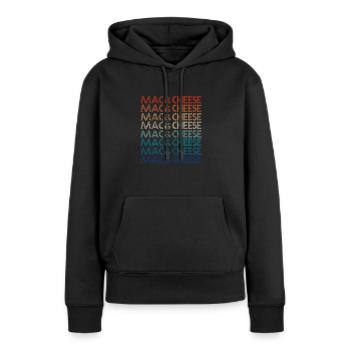 Fromage - Sweat à capuche Premium bio Femme - noir - Devant - Julia (174cm)