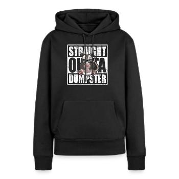 Nachtaktives Opossum mit Sonnenbrille - Frauen Premium Bio Hoodie - Schwarz - Vorne - Julia (174cm)