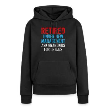 Grandpa Gifts - Frauen Premium Bio Hoodie - Schwarz - Vorne - Julia (174cm)