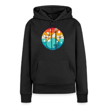 Bowling Bowlen Bowler - Frauen Premium Bio Hoodie - Schwarz - Vorne - Julia (174cm)