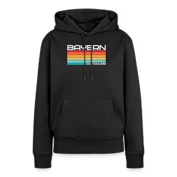 Bayer, Bavière, Bavière - Sweat à capuche Premium bio Femme - noir - Devant - Julia (174cm)