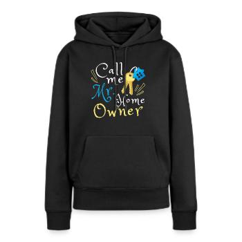 Mr. Home Owner - Frauen Premium Bio Hoodie - Schwarz - Vorne - Julia (174cm)