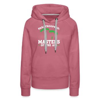 Paratroopers Skydiving Skydiving - Women’s Premium Organic Hoodie - mauve - Front - Isabella (175cm)