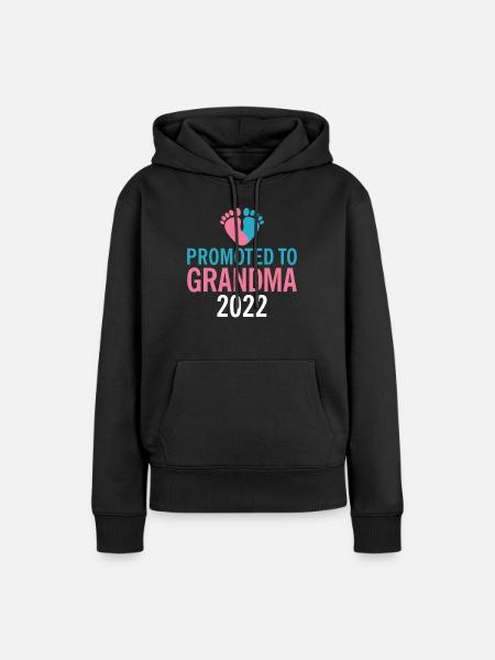 Grandma Gifts - Frauen Premium Bio Hoodie - Schwarz