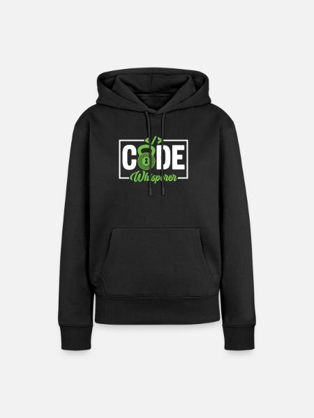 Code Whisperer - Ethical Hacker Cybersecurity - Frauen Premium Bio Hoodie - Schwarz