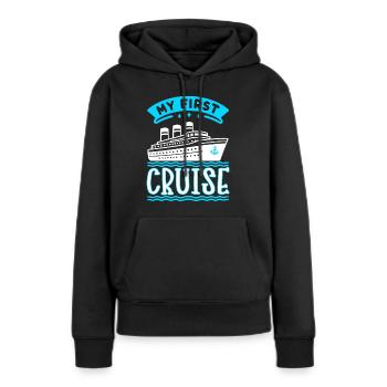 Croisière Croisière Croisière Vacances - Sweat à capuche Premium bio Femme - noir - Devant - Julia (174cm)