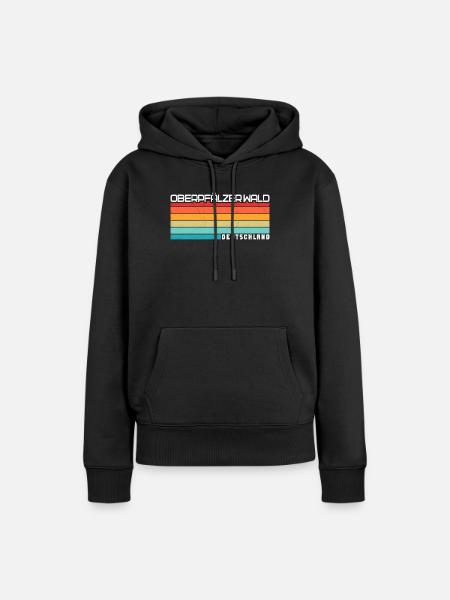 Oberpfälzer Wald - Frauen Premium Bio Hoodie - Schwarz