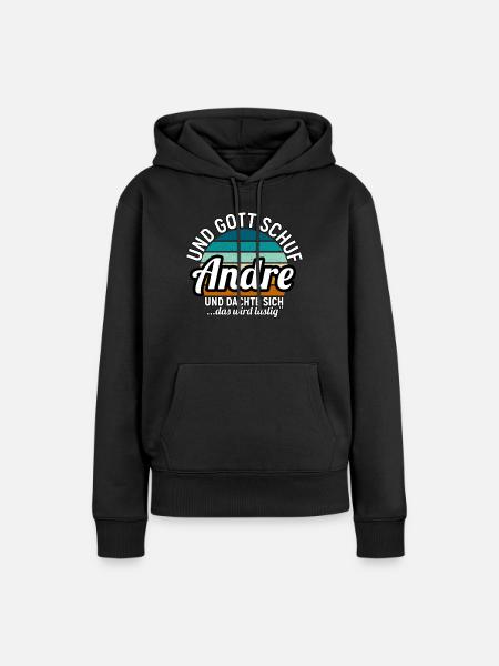 Andreas - Frauen Premium Bio Hoodie - Schwarz